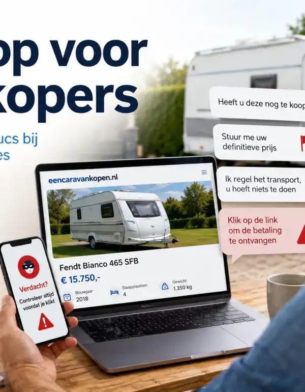 Nieuwe phishingtruc bij caravanadvertenties