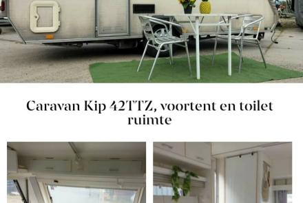 Caravan Kip 42TTZ, voortent en toilet ruimte - caravan te koop