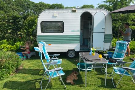 Chateau 350 retro opgeknapt met stapelbed - caravan te koop